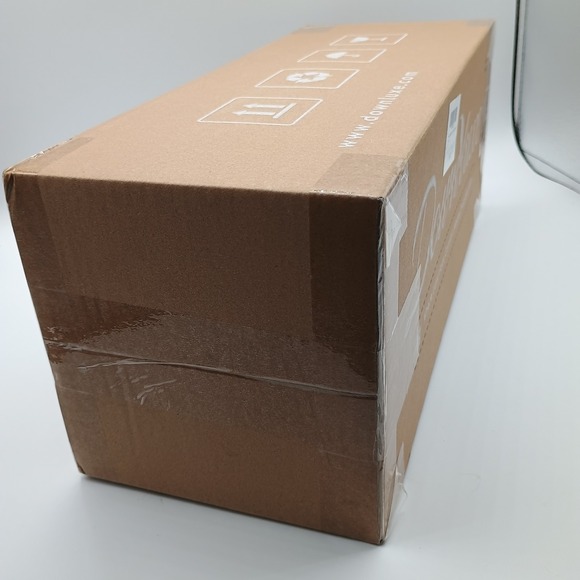 Downluxe Queen Lightweight All Season Down Comforter Tan 90x90 Luxurious NIB - Picture 5 of 6